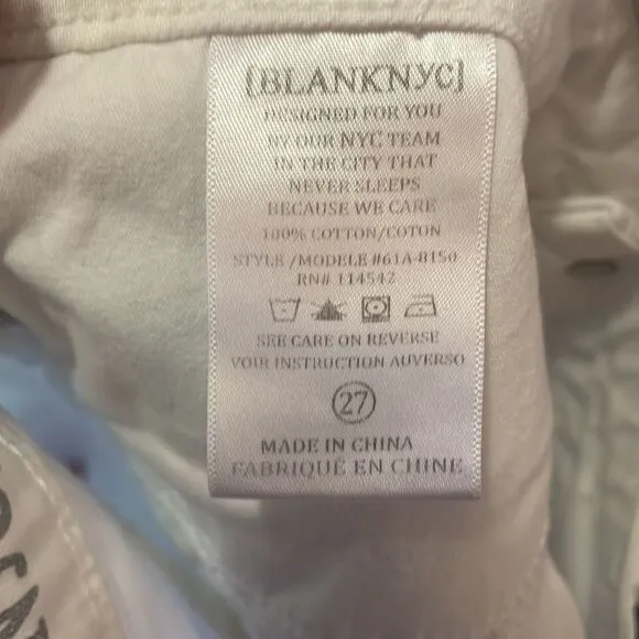Revolve BLANKNYC Distressed Short in As If (White)