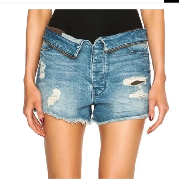 RtA River Distressed Shorts