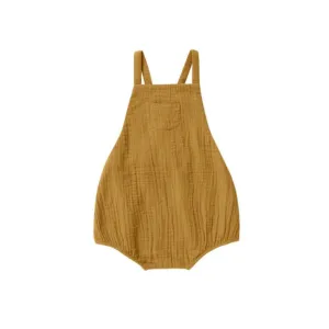 Rylee & Cru Criss Cross Romper - Gold