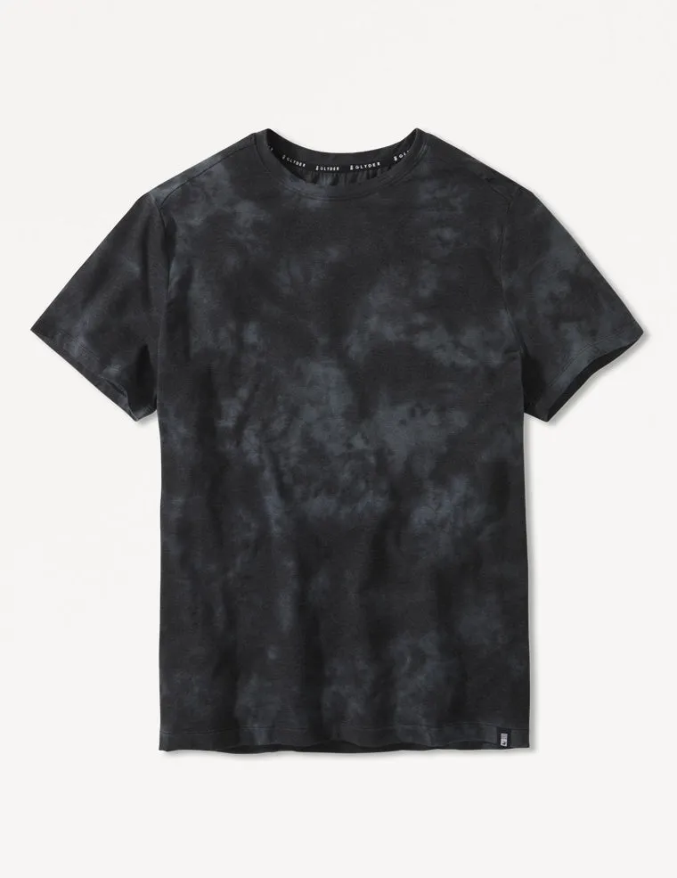 Salton Short Sleeve: Black Tie-Dye