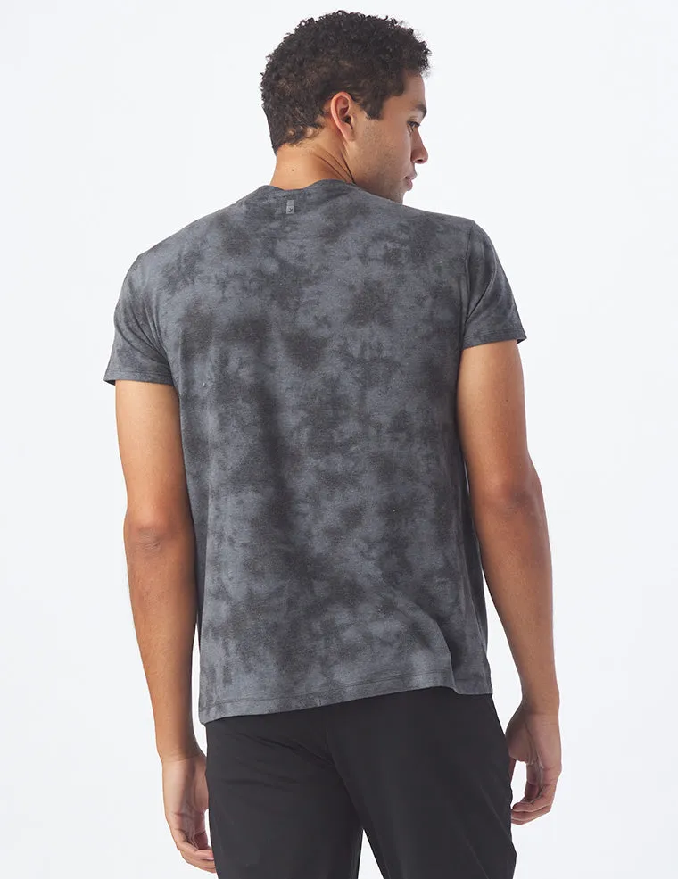Salton Short Sleeve: Black Tie-Dye