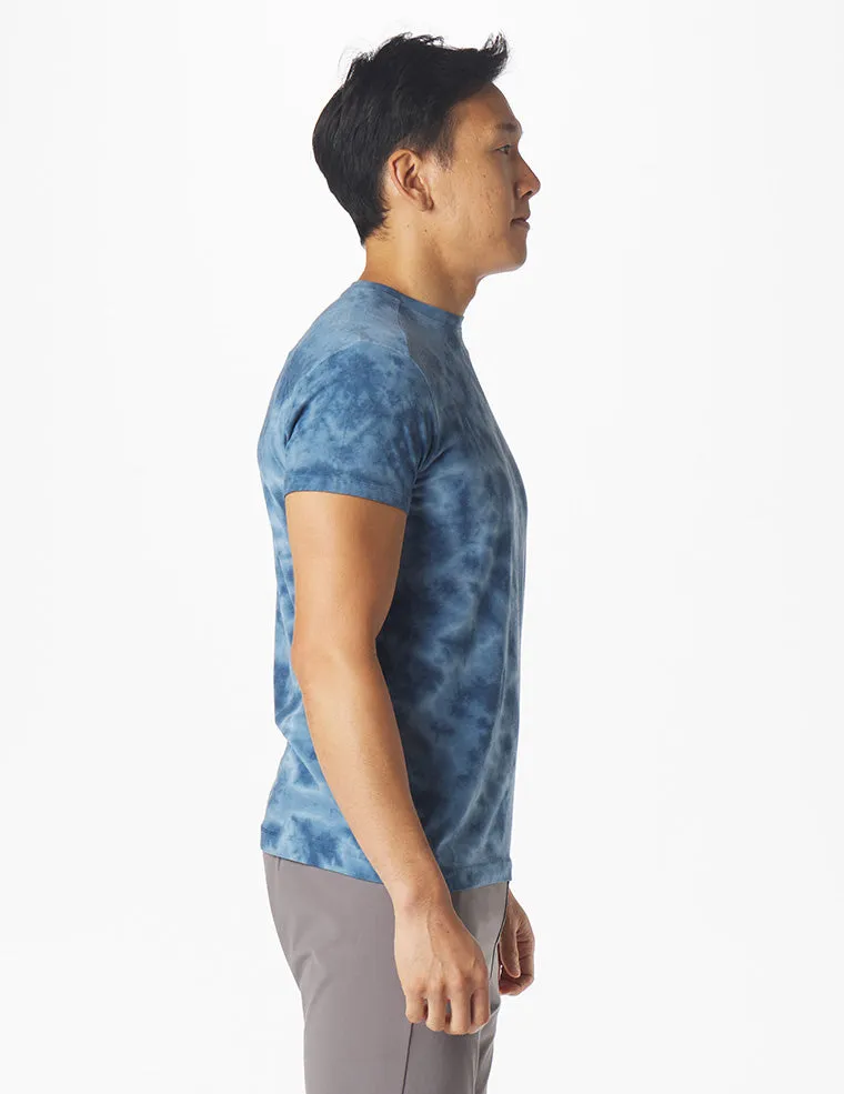 Salton Short Sleeve: Denim Blue Tie-Dye