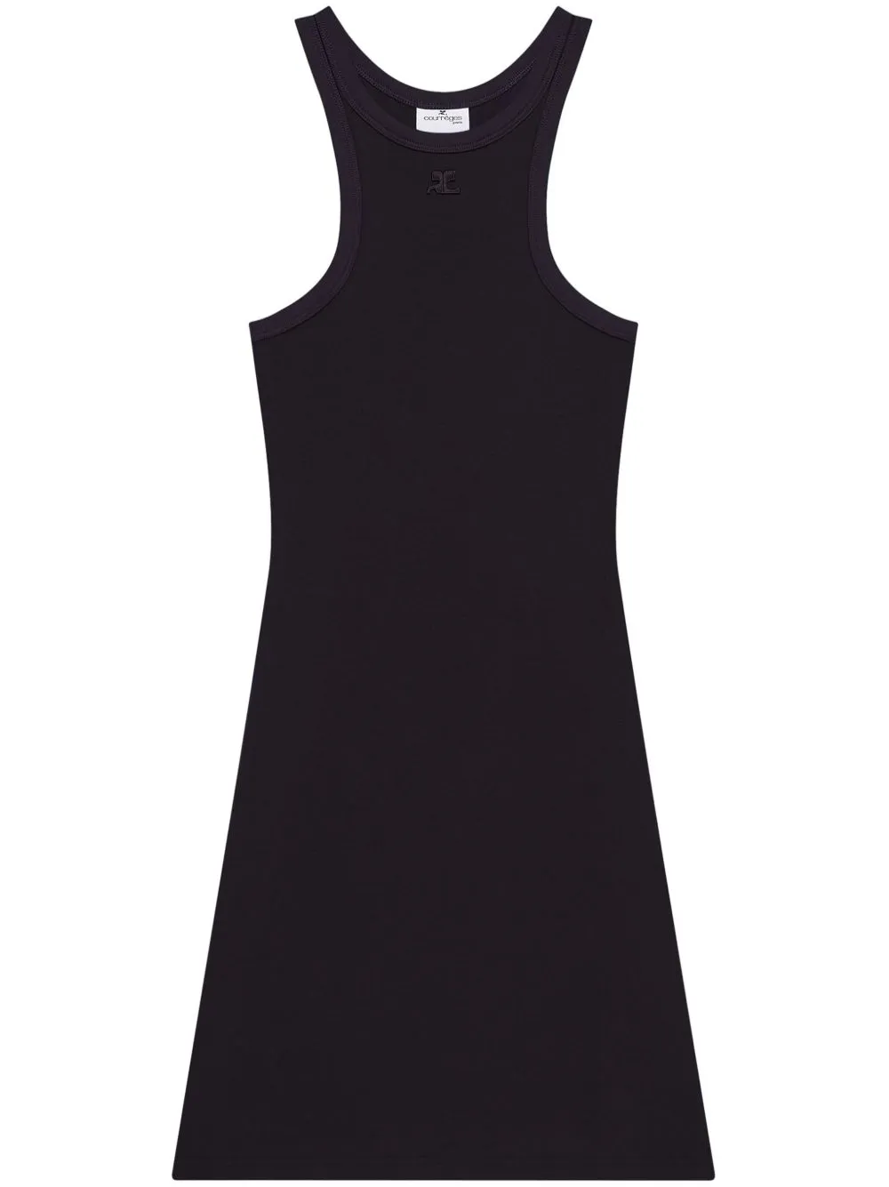 Scuba cotton mini dress