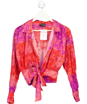 Selia Richwood Red Tie Dye Beach Shirt UK S