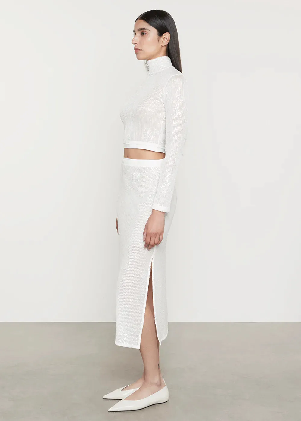 Sequin Bias Skirt