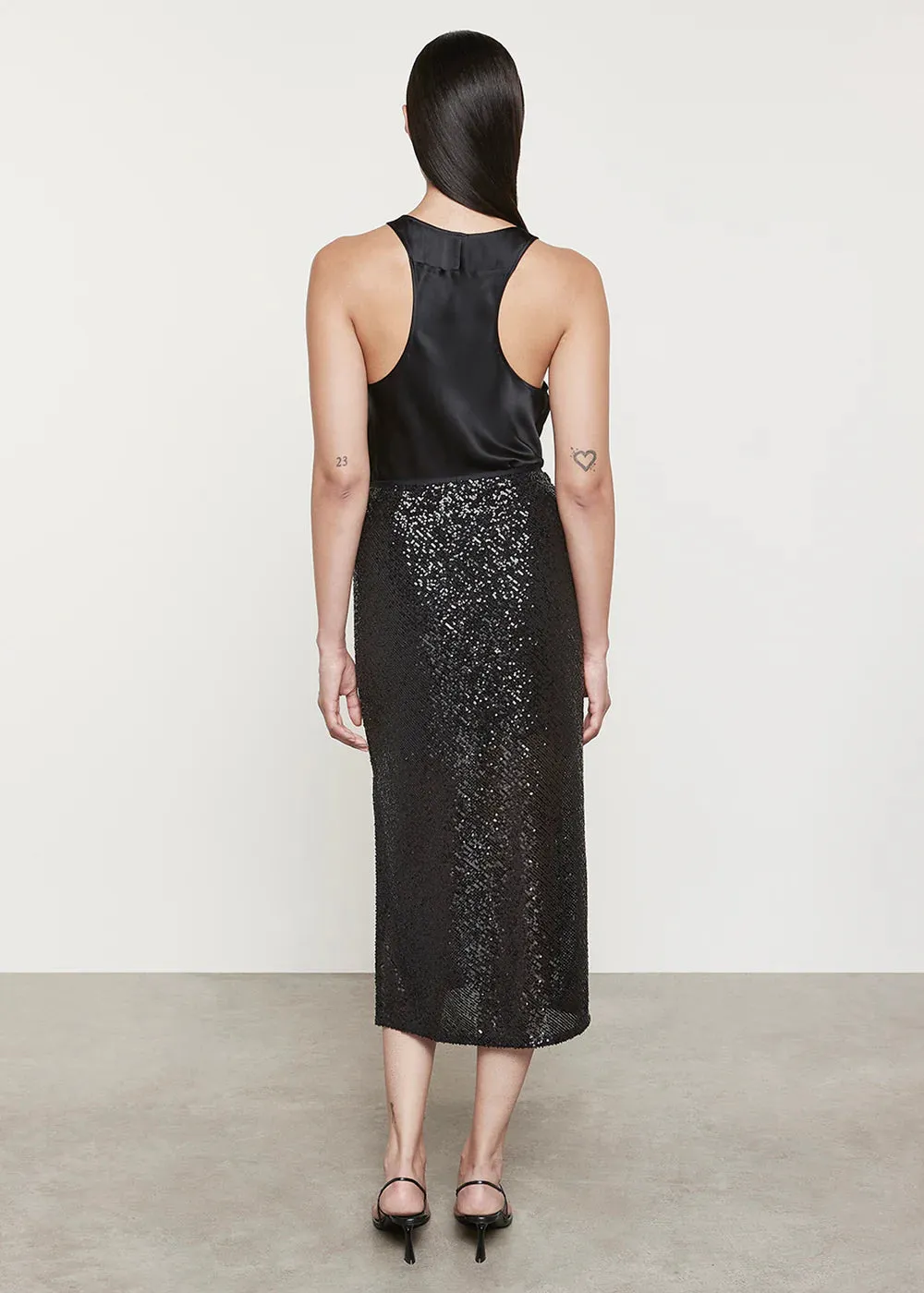 Sequin Bias Skirt