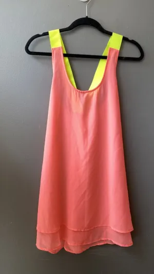 Sheer Racerback Mini Dress