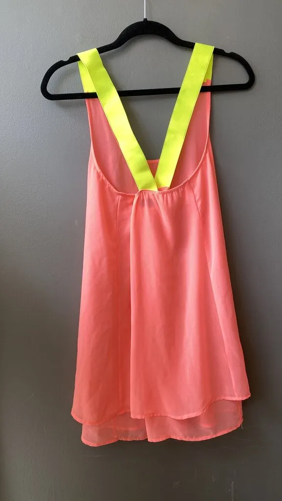Sheer Racerback Mini Dress