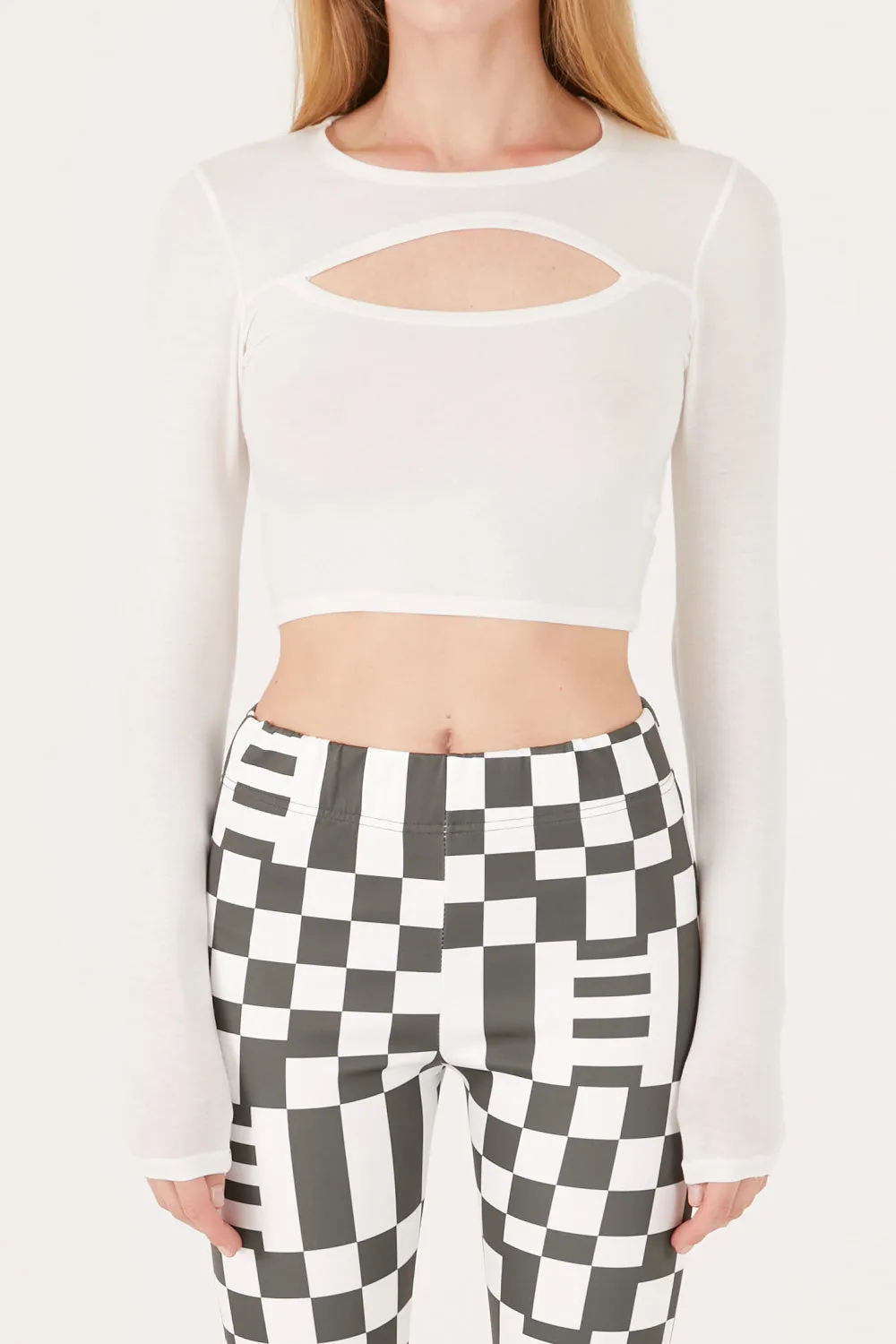 Shelly Cut Out Cropped Top