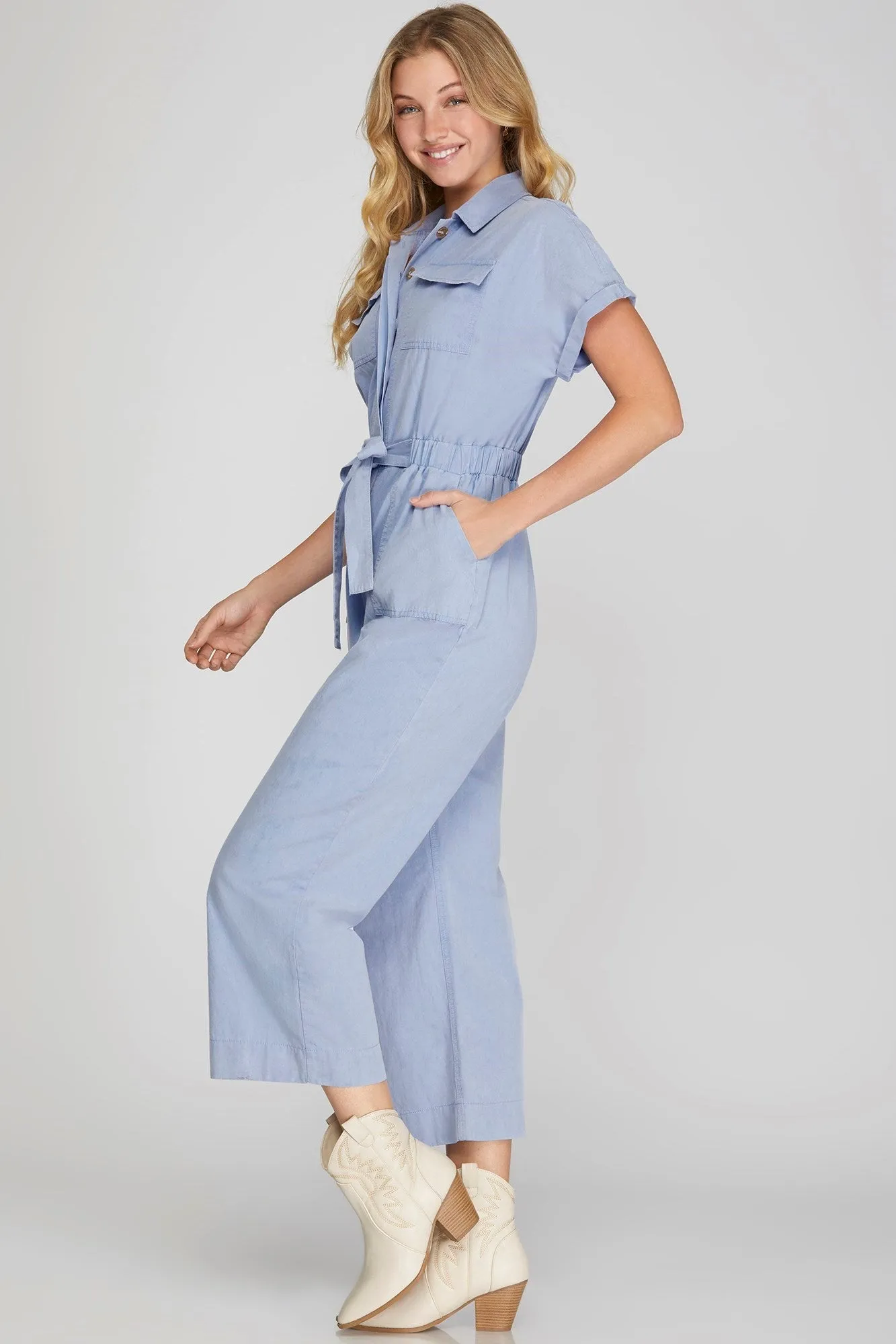 Short Sleeve Jumpsuit