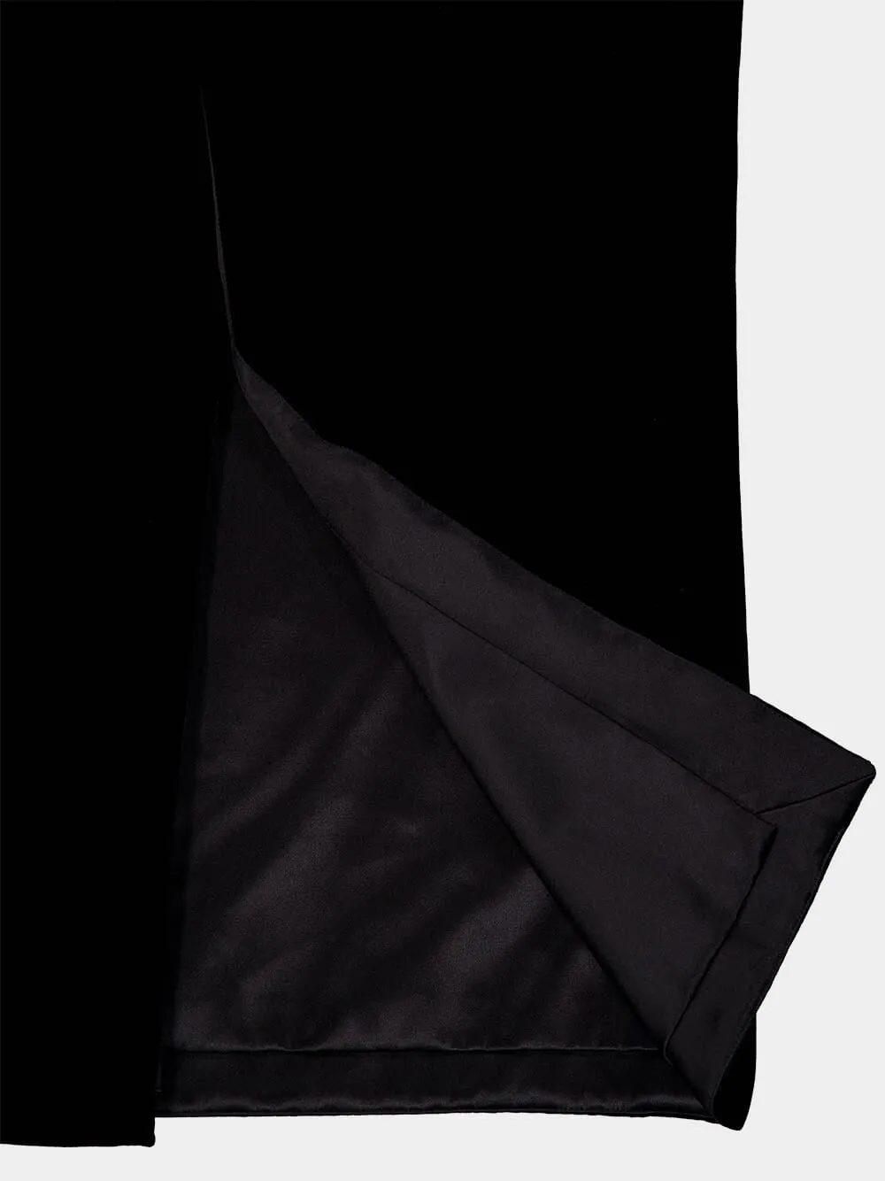 Signature Black Velvet Maxi Dress