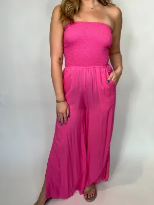Skemo Solids Java Jumpsuit Pink