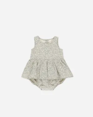 Skirted Tank Romper || Green Garden