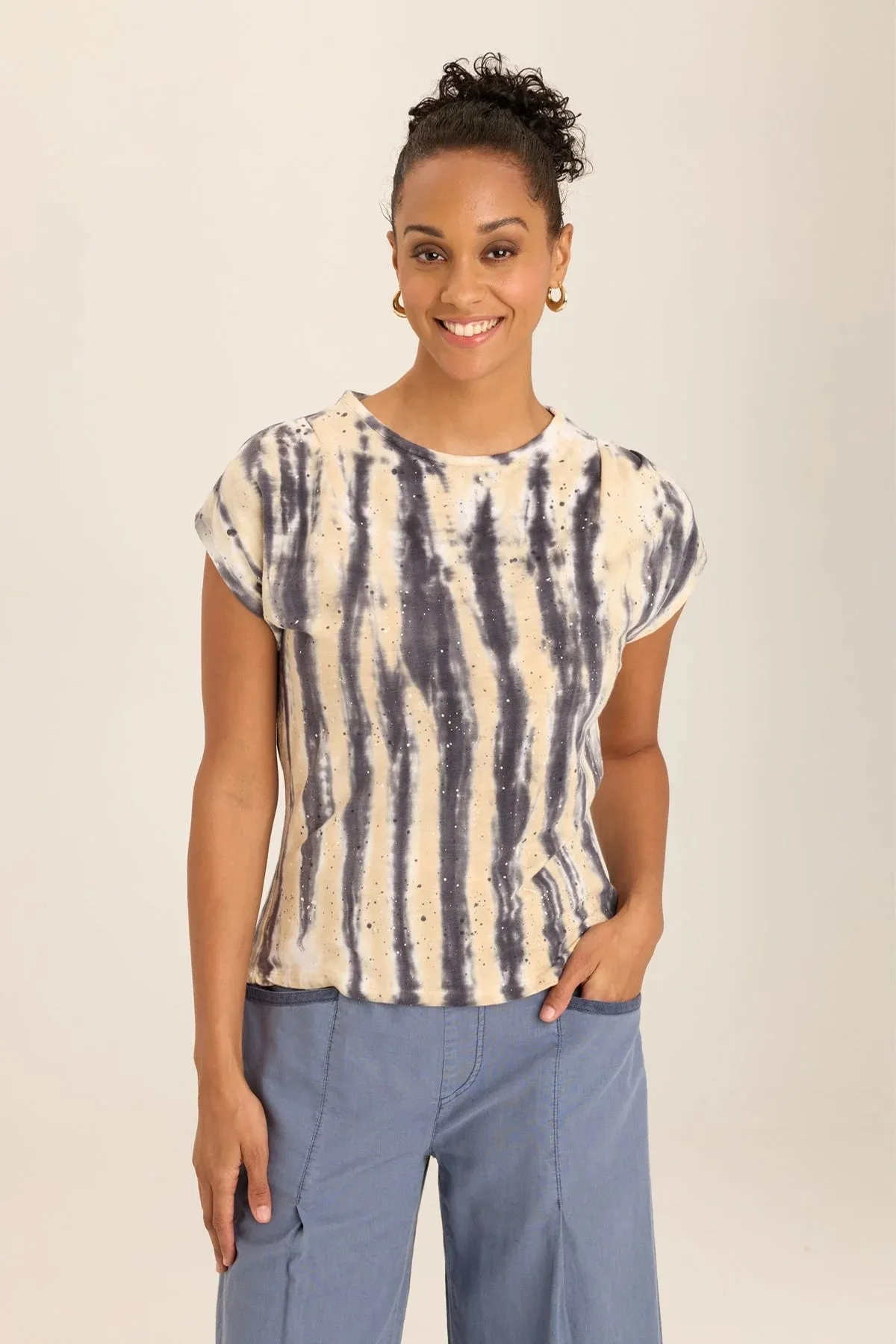 Slub Knit Tie Dye Top