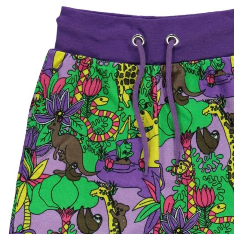 Smafolk Jungle Animals Shorts - Viola Purple (Last one! 3-4y)