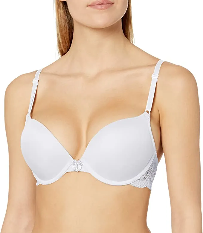 Smart & Sexy Womens Maximum Cleavage Underwire Push Up Bra, White! Sz 36C!