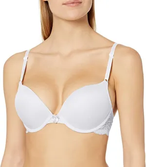 Smart & Sexy Womens Maximum Cleavage Underwire Push Up Bra, White! Sz 36C!