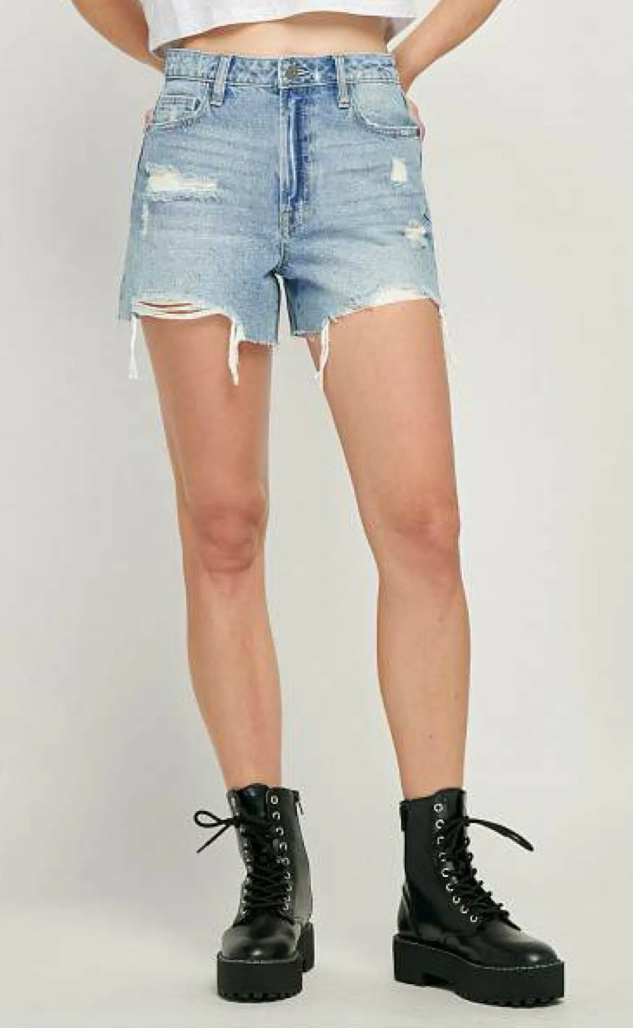 Sofie Denim Mom Shorts