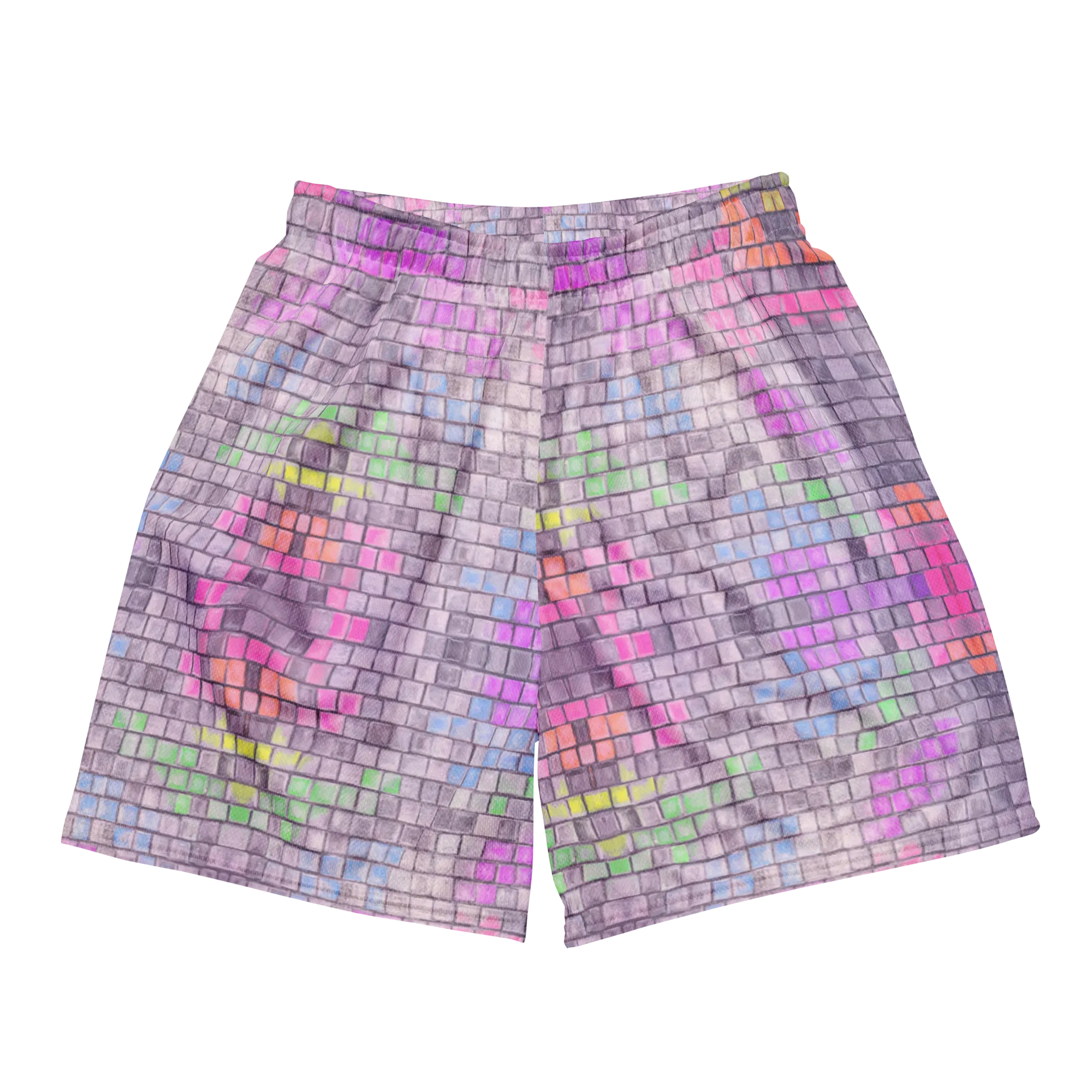 Soft Athletic Shorts (100% Recycled Material)- "Disco Kitty" Design