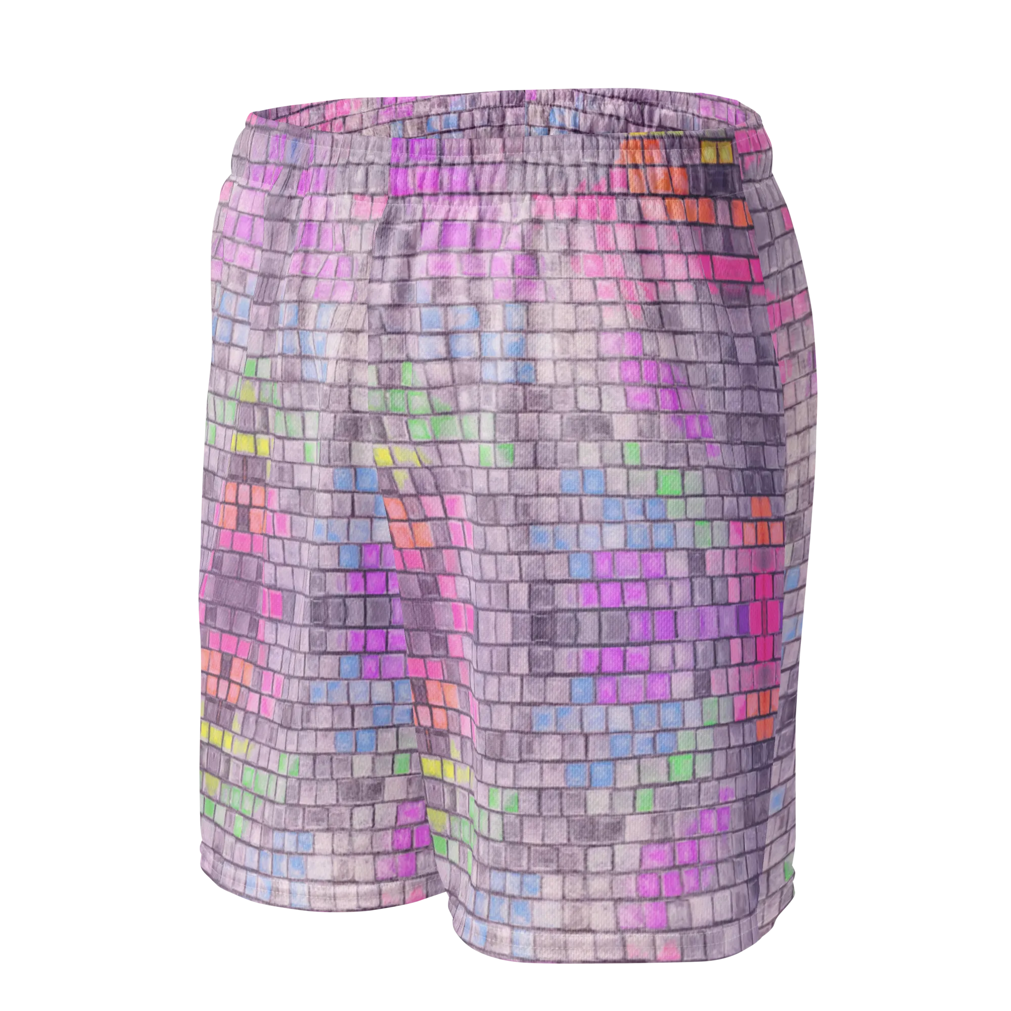 Soft Athletic Shorts (100% Recycled Material)- "Disco Kitty" Design