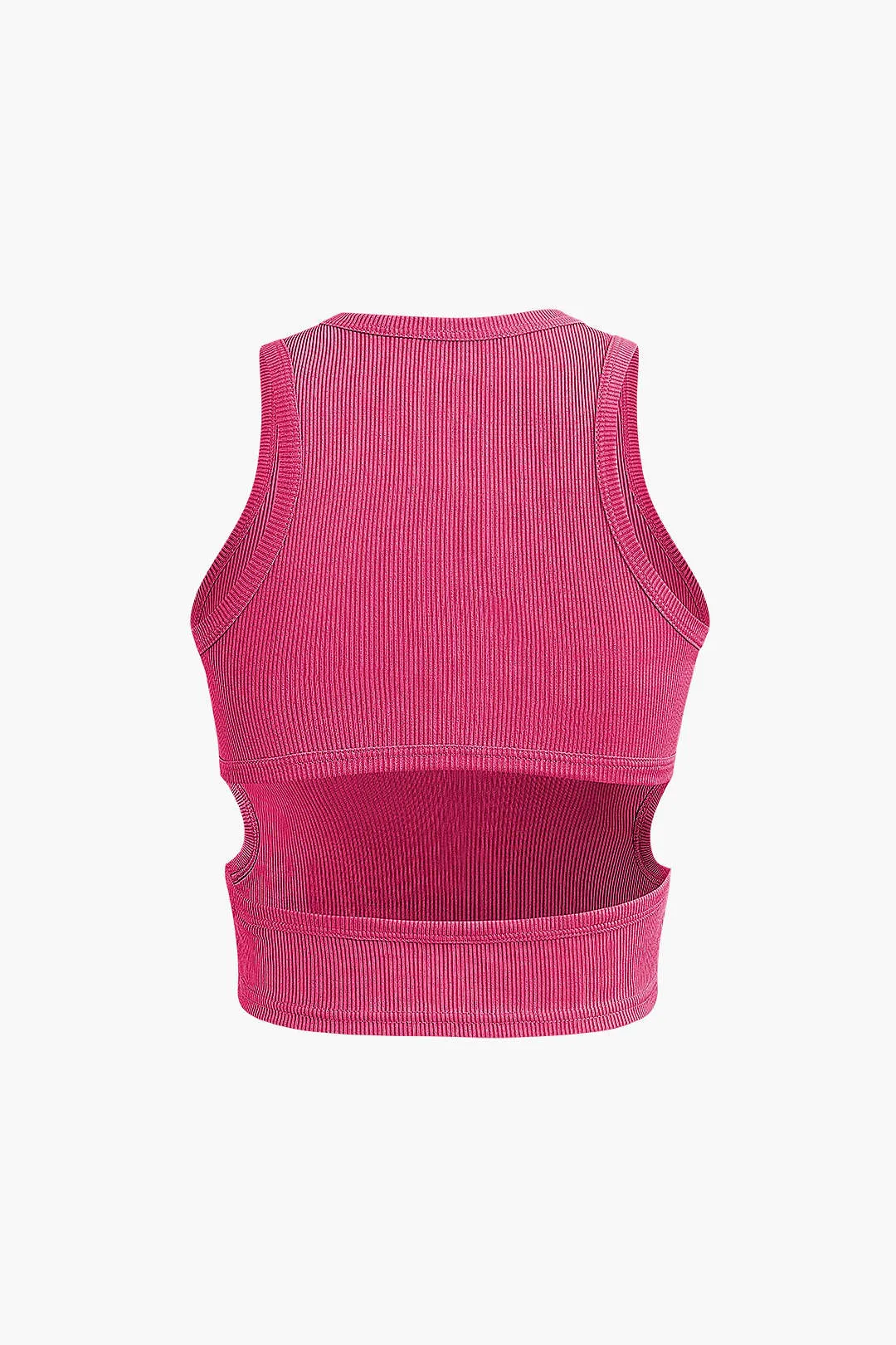Solid Cut Out Tank Top