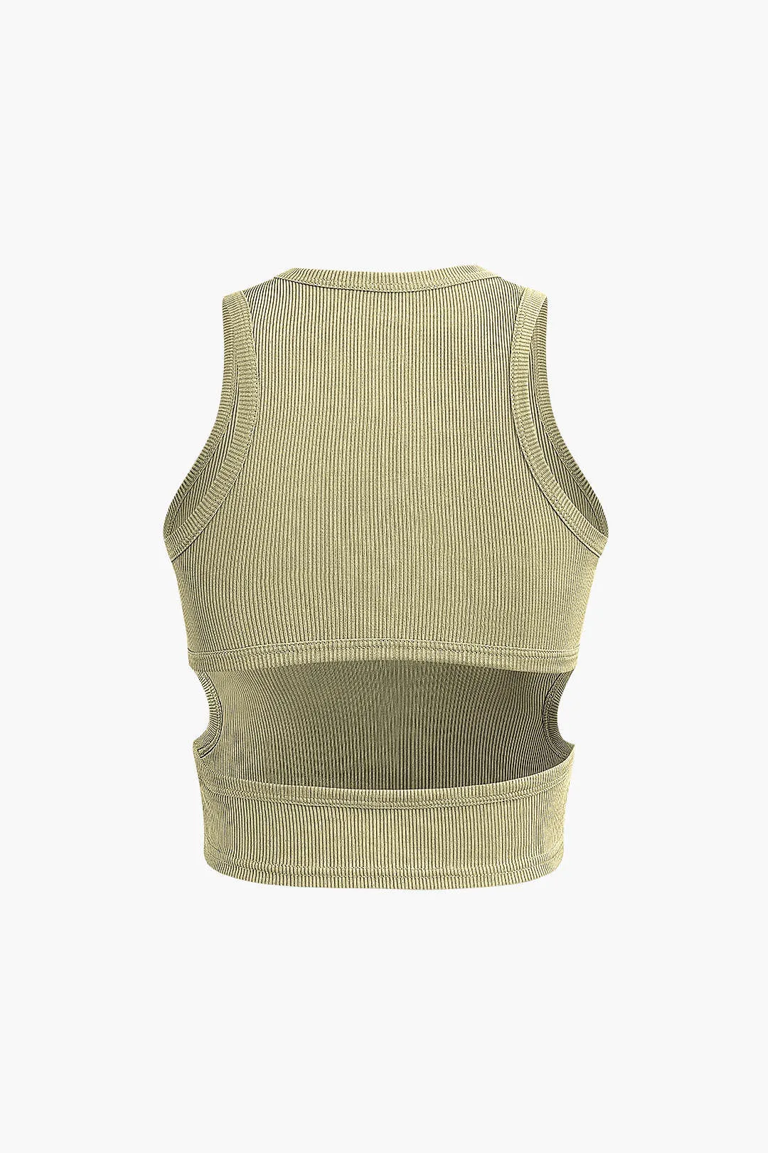 Solid Cut Out Tank Top