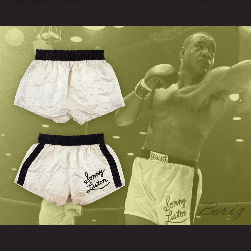 Sonny Liston White Boxing Shorts