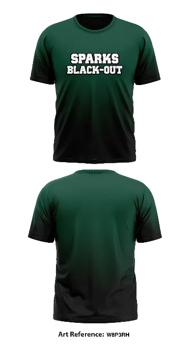 Sparks Black-out Core Men's SS Performance Tee - W8P3rH