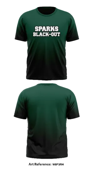 Sparks Black-out Core Men's SS Performance Tee - W8P3rH