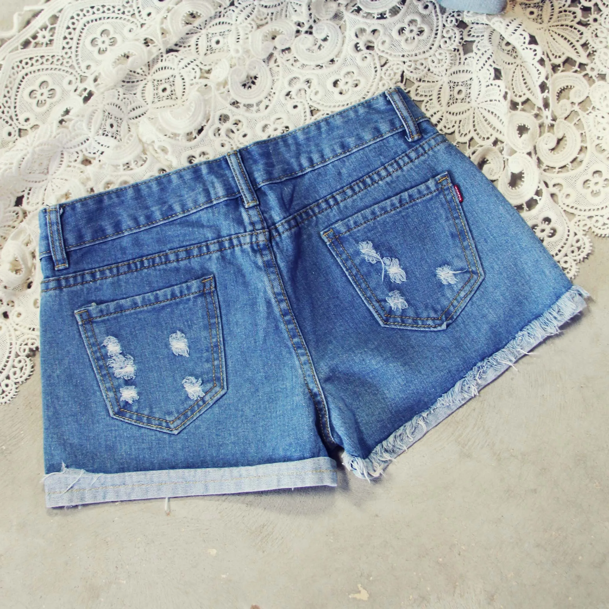 Spool Distressed Shorts