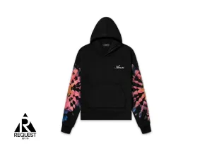 Spot Tie-Dye Hoodie “Black”