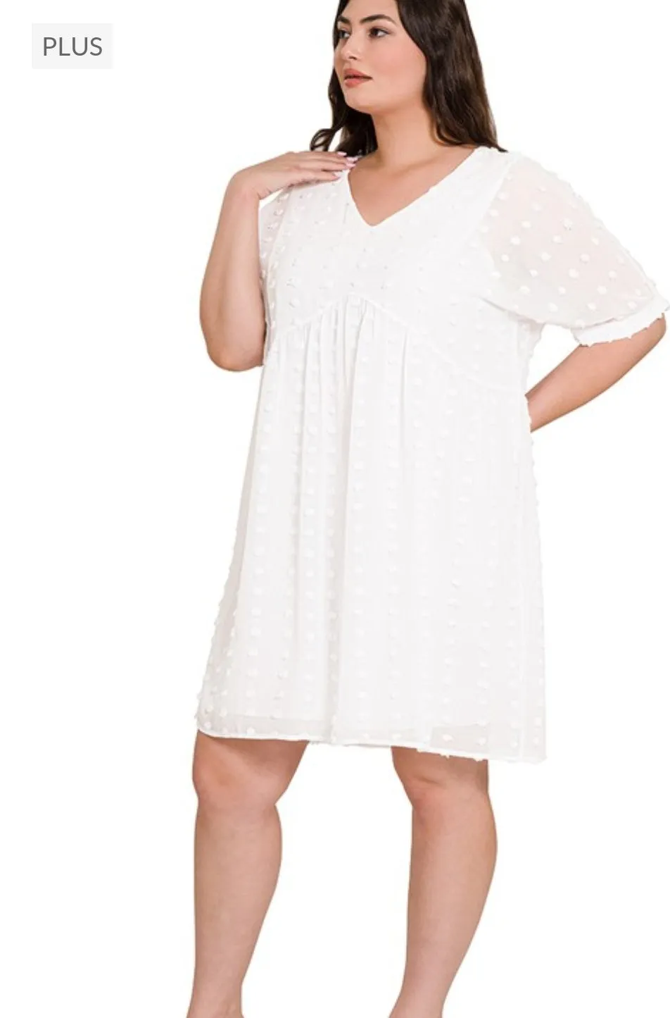 Spring Dots Dress (Plus)