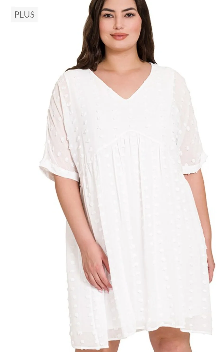Spring Dots Dress (Plus)