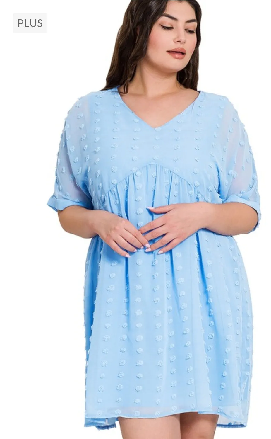 Spring Dots Dress (Plus)
