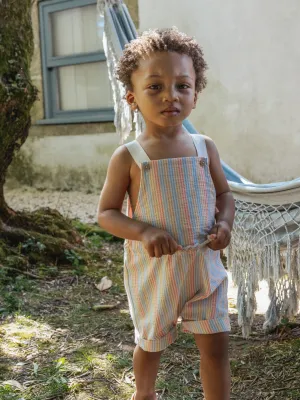 SS24 Laranjinha Baby Boys Striped Romper