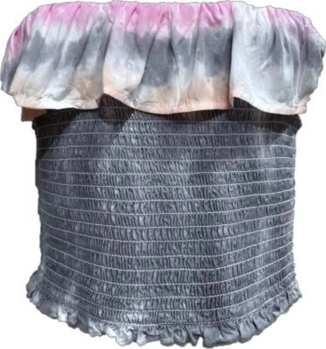 Stripe Ruffle Smocked Top