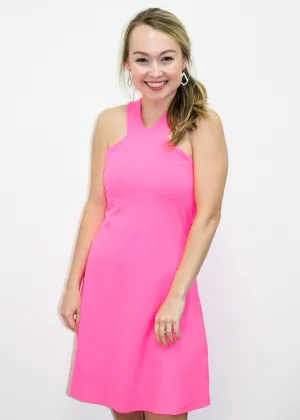 Susana Monaco Wide Strap Racer Back A-line Dress 18"