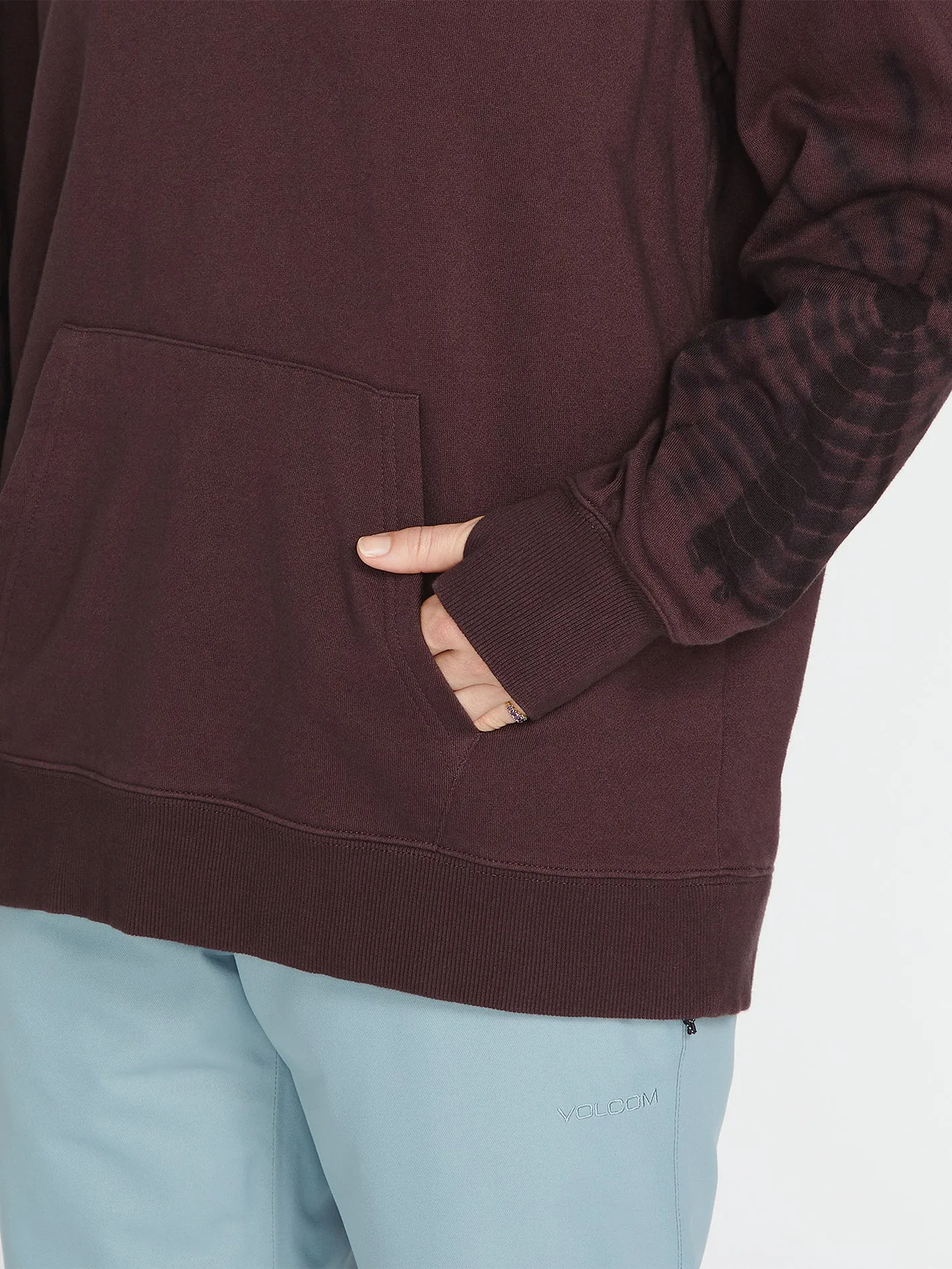 Sweat à capuche Costus Fleece - Black Plum