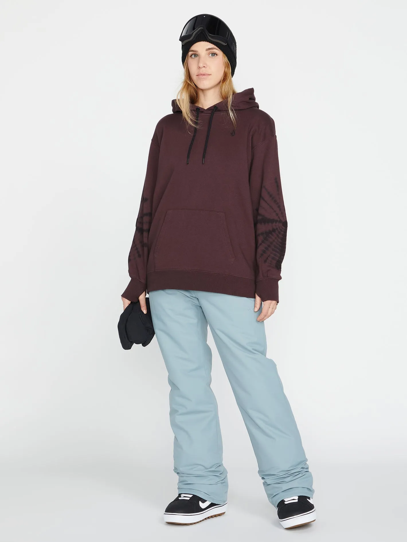 Sweat à capuche Costus Fleece - Black Plum
