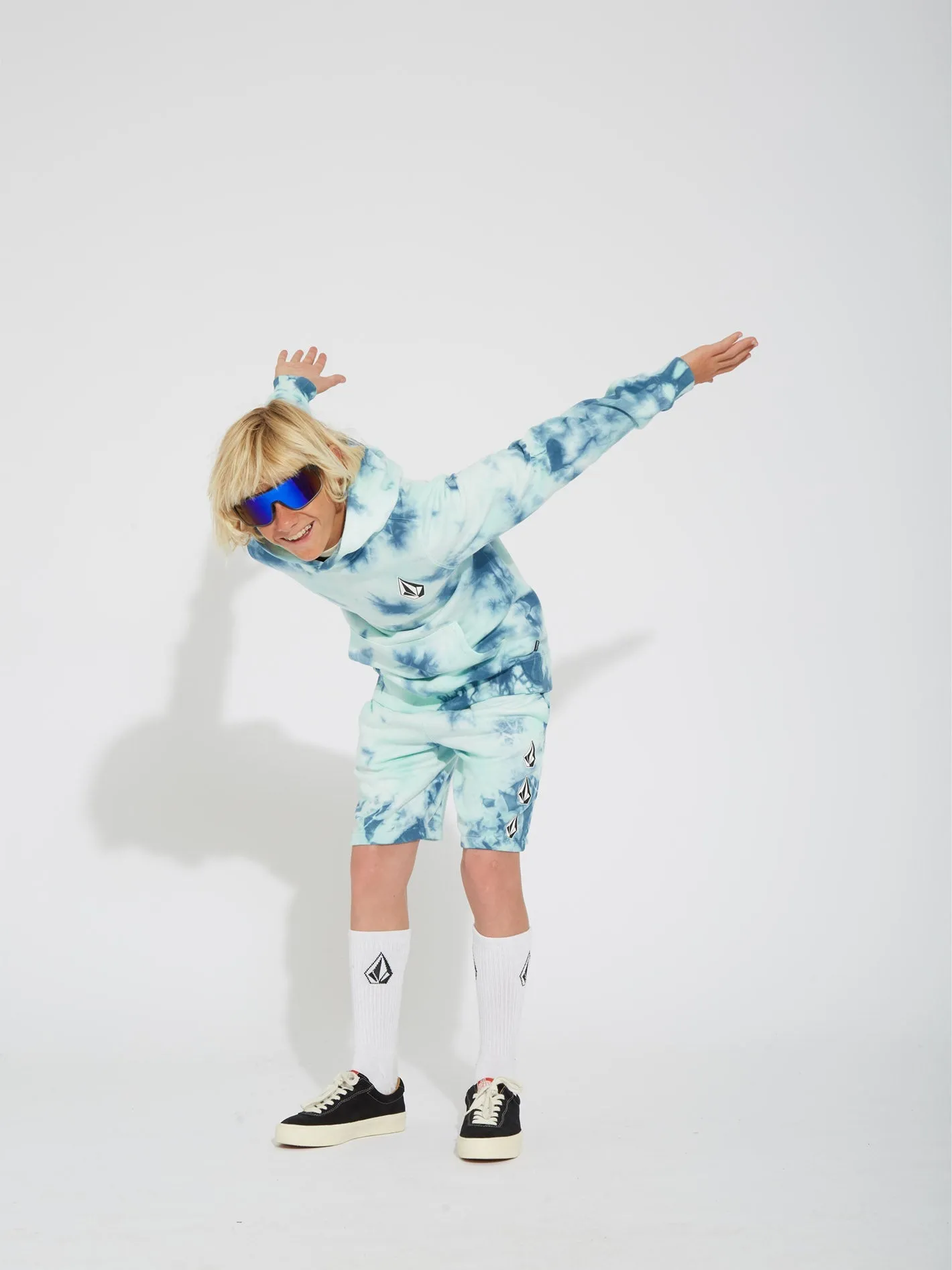Sweat à capuche Iconic Stone Plus - TEMPLE TEAL - (ENFANT)