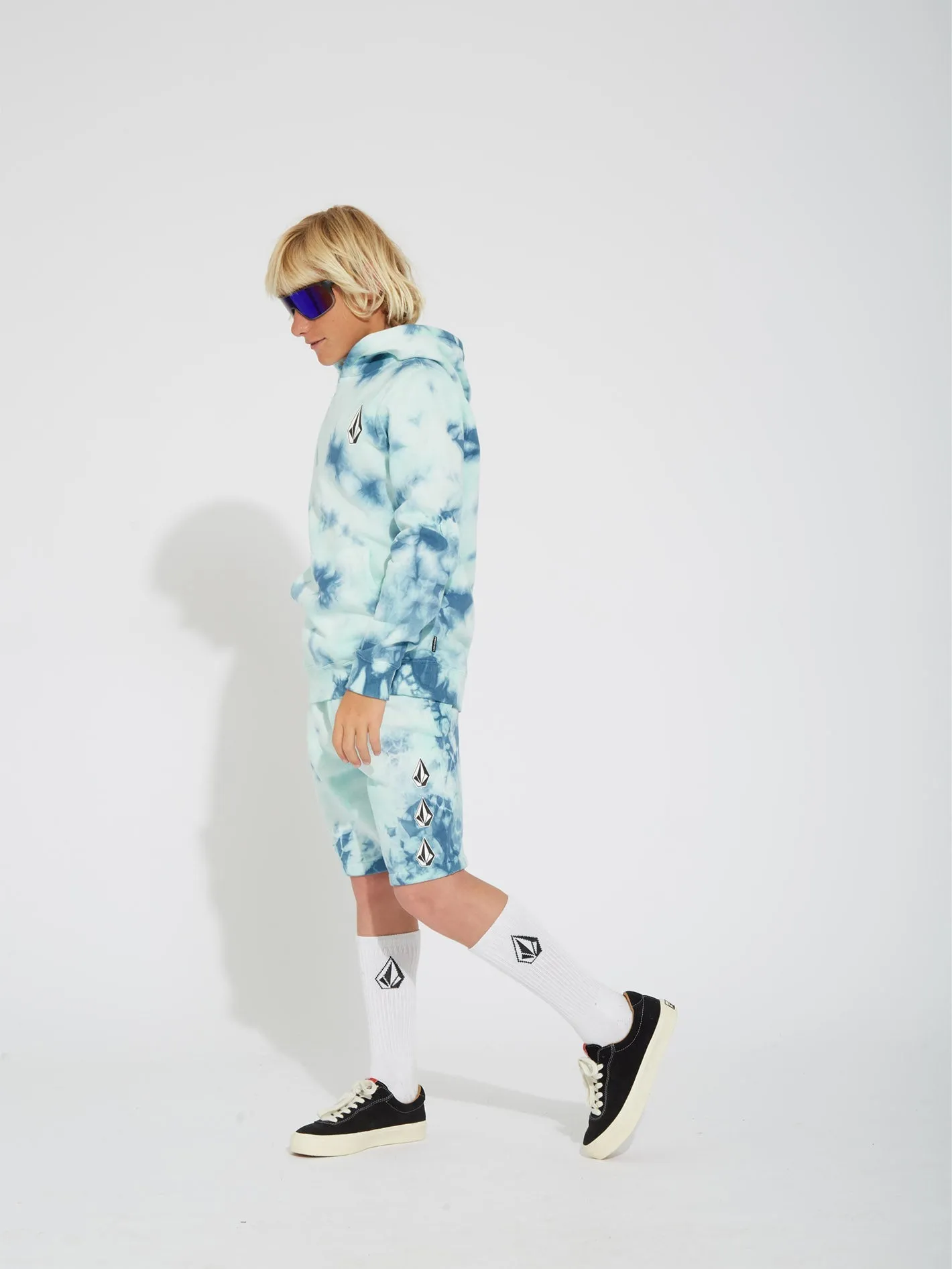 Sweat à capuche Iconic Stone Plus - TEMPLE TEAL - (ENFANT)
