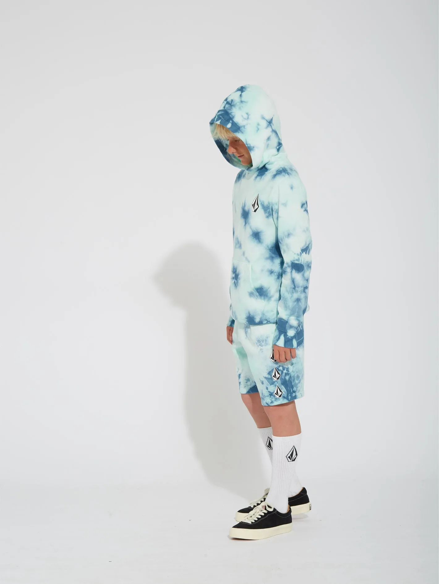 Sweat à capuche Iconic Stone Plus - TEMPLE TEAL - (ENFANT)