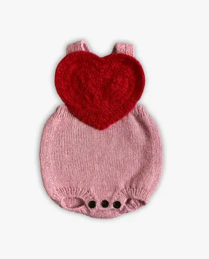 Sweetheart Romper |powder pink|  in stock (3-6m)