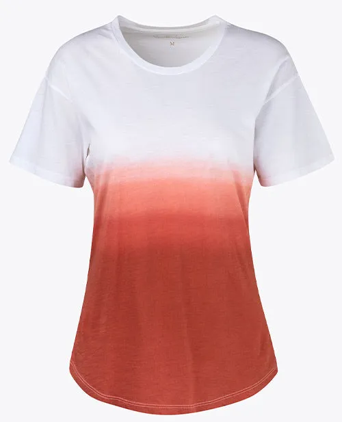 T Shirt Cuello Redondo Terracota