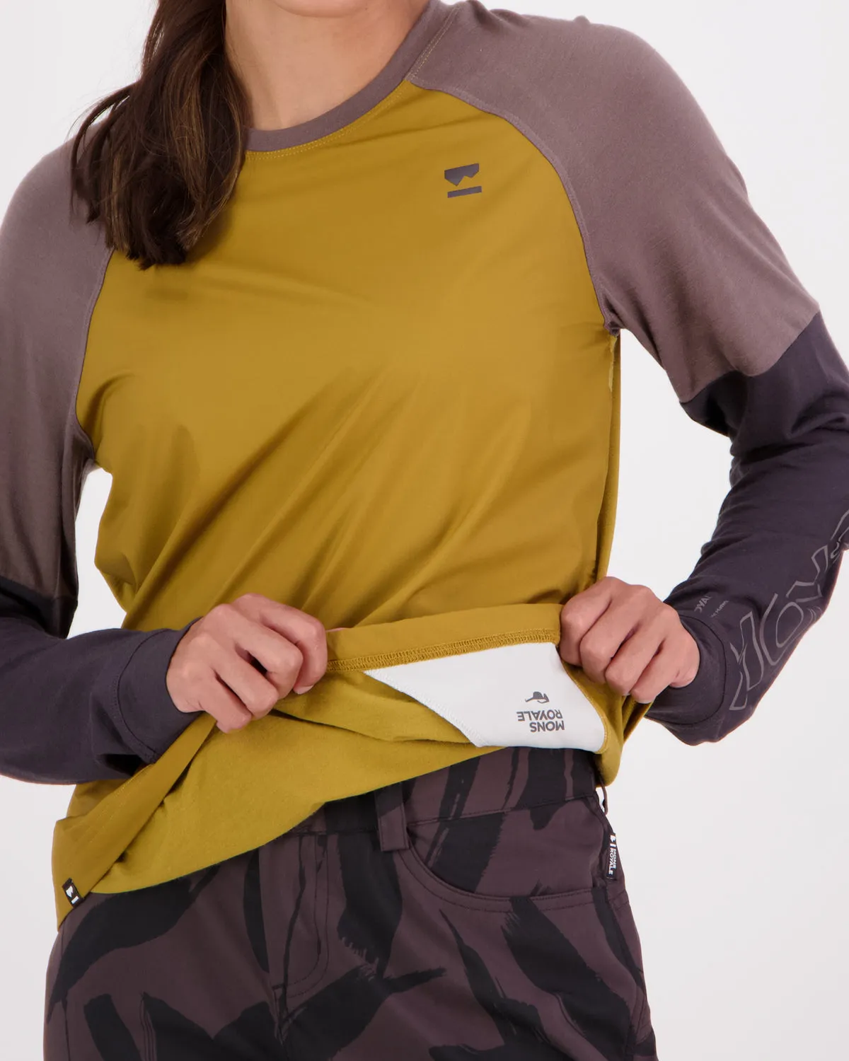 Tarn Merino Bike Wind Jersey - Cumin Dust