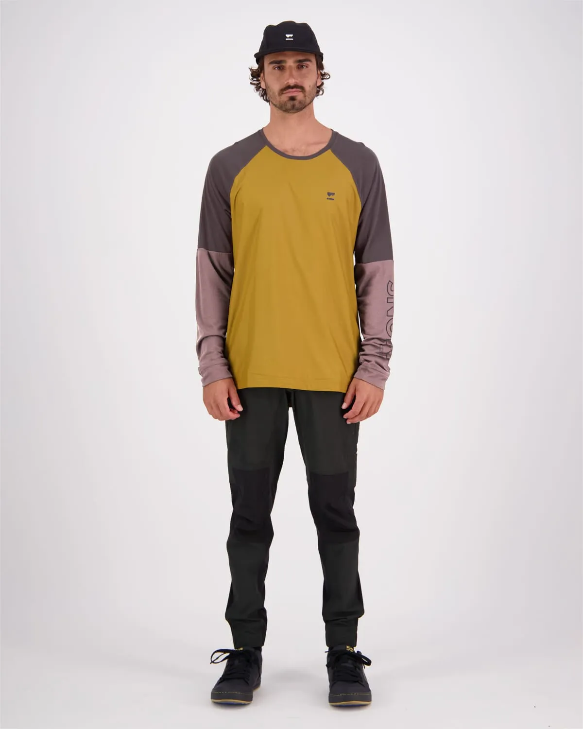 Tarn Merino Bike Wind Jersey - Cumin Dust