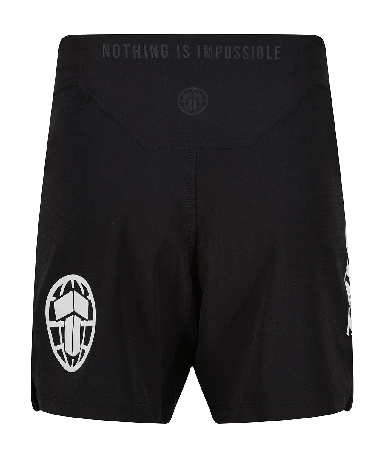 Tatami Pro Grappling Shorts - White on Black