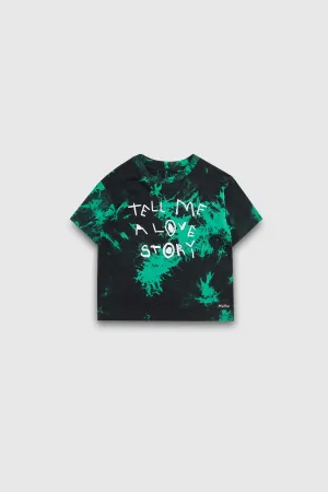 TELL ME A LOVE STORY | KIDS | GREEN TIE DYE
