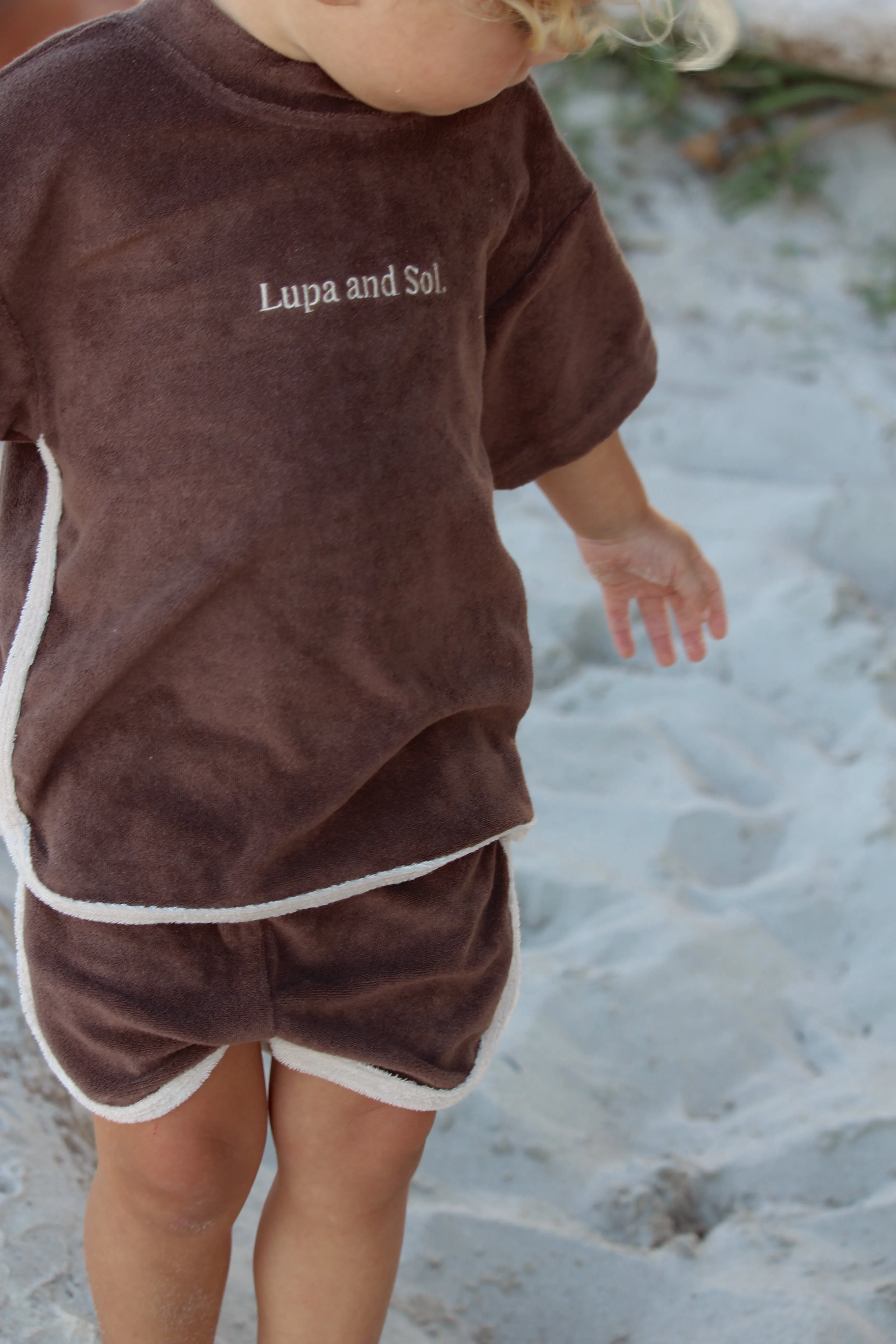 Terry Logo Tee | Chocolate