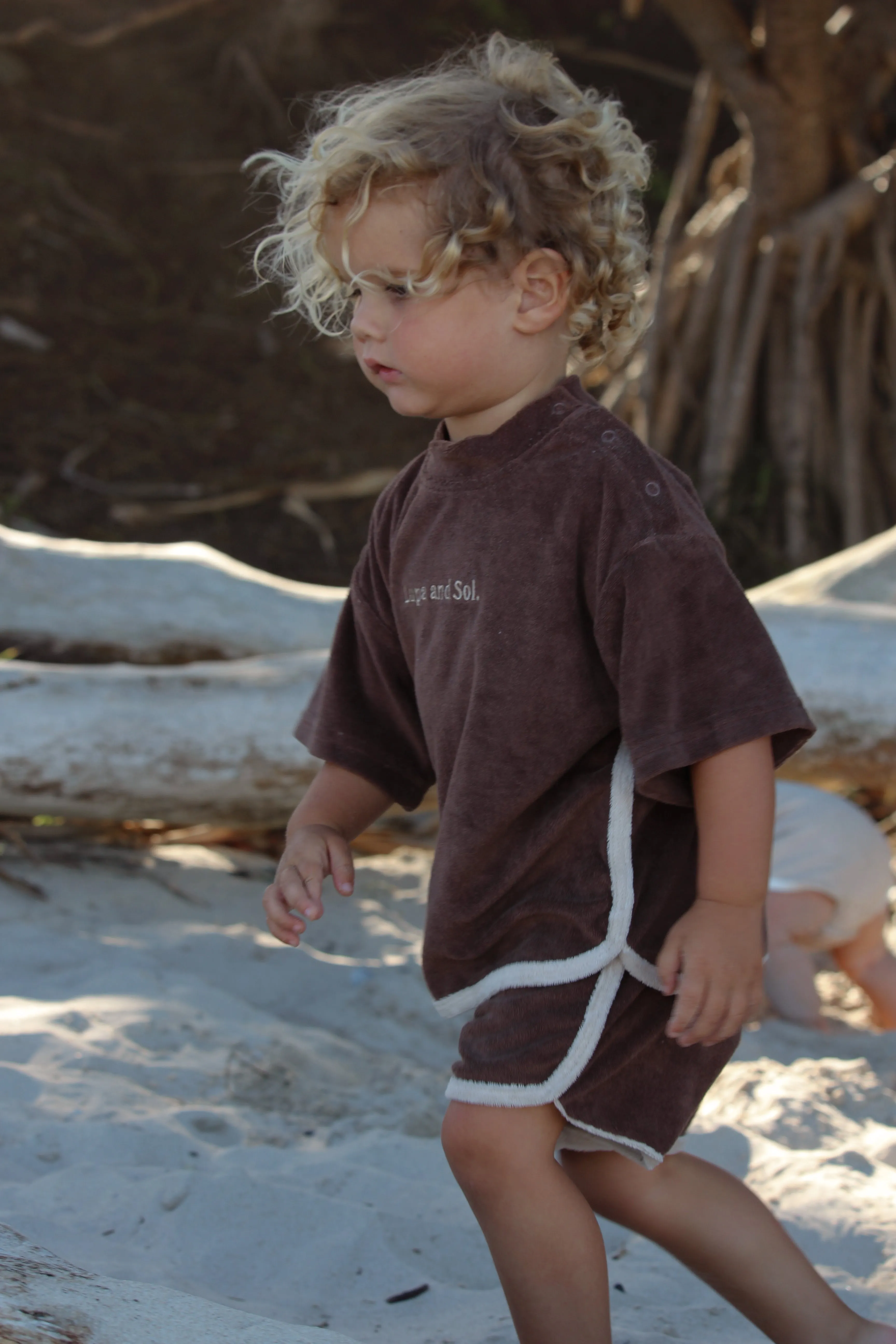 Terry Logo Tee | Chocolate